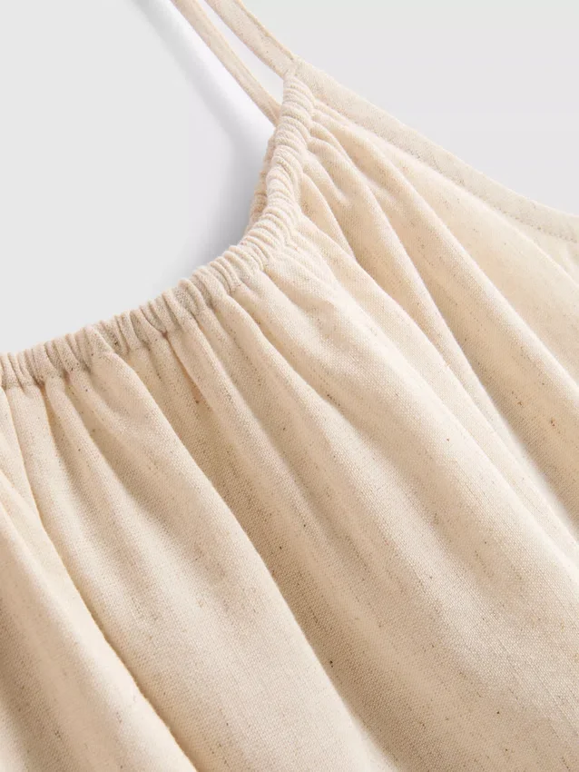 7-15 años | vestido tipo camisola con volantes bordados