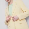Americana de un solo pecho de Lila