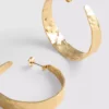 Aretes de aro con textura
