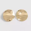 Aretes de disco martillado