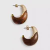 Aros de resina con forma de gota de Paula Echevarría