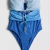 Bañador bandeau con aberturas