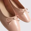 Bailarinas planas con lazo de imitación de cuero