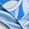 Bajo de bikini con diseño abstracto de remolinos