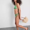 Bajo de bikini de cuadros vichy con lazo lateral