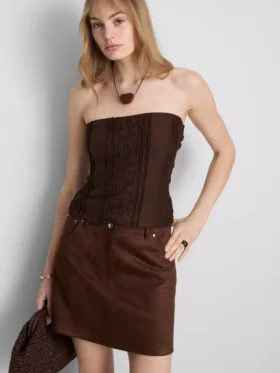 Bandeau de encaje de mezcla de algodón