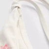 Bikini con braguita bordada y lazo lateral