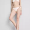 Bikini con braguitas de lazo lateral y estampado floral en 3D