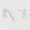 Bikini con braguitas de lazo lateral y estampado floral en 3D
