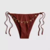 Bikini con detalle de cadena y lazos laterales