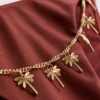 Bikini con detalle de cadena y lazos laterales