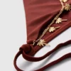 Bikini con detalle de cadena y lazos laterales