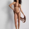 Bikini de Paula Echevarría con estampado de leopardo y brillo