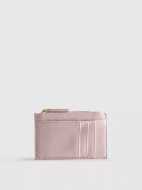 Billetera con cremallera para tarjetas