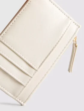 Billetera con cremallera para tarjetas