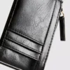 Billetera con cremallera para tarjetas