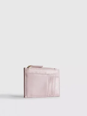 Billetera con cremallera para tarjetas