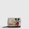 Billetera con tapa de imitación de cuero de Mickey y sus amigos de Disney
