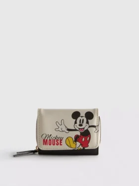 Billetera con tapa de imitación de cuero de Mickey y sus amigos de Disney