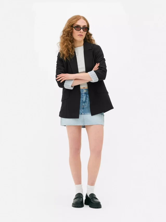 Blazer de corte holgado