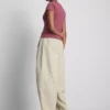 Blusa acanalada con botones, rica en algodón