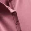Blusa acanalada con botones, rica en algodón
