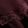 Blusa arrugada con cuello en V