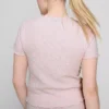 Blusa arrugada de manga corta