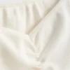 Blusa bardot de manga corta con alto contenido de algodón