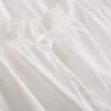 Blusa corta de popelín de algodón con mangas abullonadas