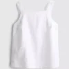 Blusa de lino de corte A con tirantes anchos de The Edit