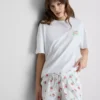 Blusa de pijama con estampado gráfico