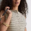 Blusa de punto a rayas con botones de Paula Echevarría