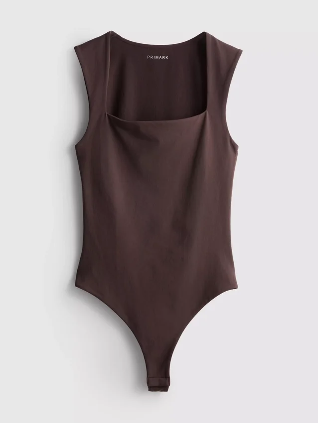 Body sin costuras con cuello cuadrado