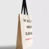 Bolsa de lona con eslogan de «El diablo viste de Prada»