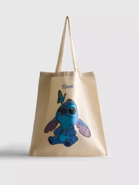 Bolsa de lona tipo shopper de Stitch de Disney
