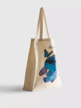 Bolsa de lona tipo shopper de Stitch de Disney