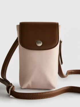 Bolsa para celular de imitación de cuero