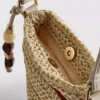 Bolsa para celular tejida con cuentas