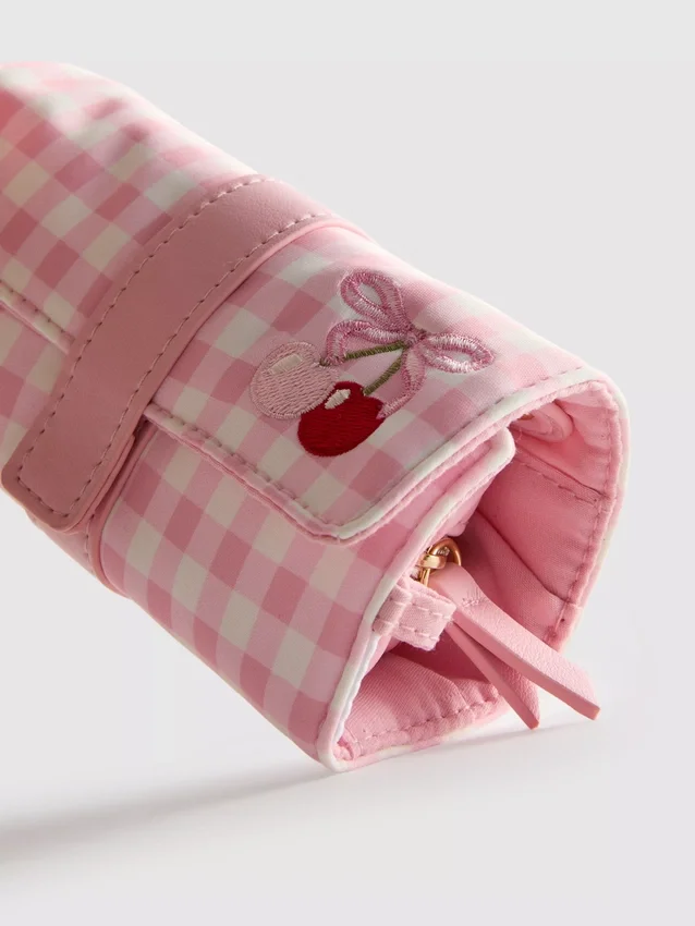 Bolsita para joyas de cuadros vichy