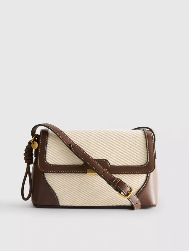 Bolso cruzado de piel sintética