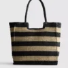 Bolso de compras con efecto tejido
