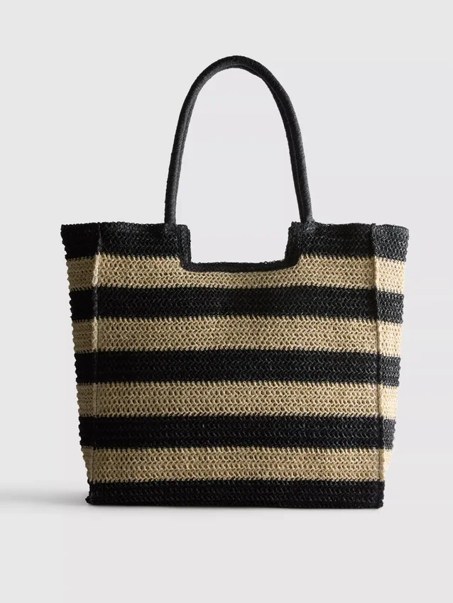 Bolso de compras con efecto tejido