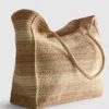 Bolso de compras con efecto tejido