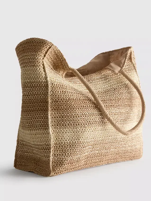 Bolso de compras con efecto tejido