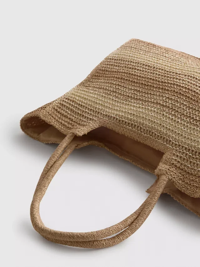 Bolso de compras con efecto tejido