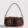 Bolso de hombro con bolsillo con hebilla
