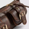 Bolso de hombro con bolsillo con hebilla