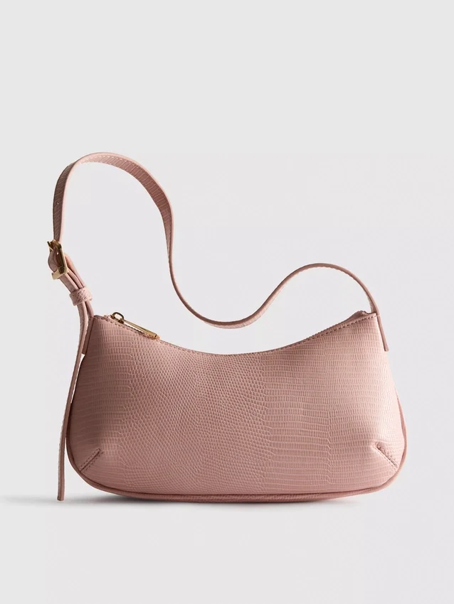 Bolso de hombro con doble fuelle