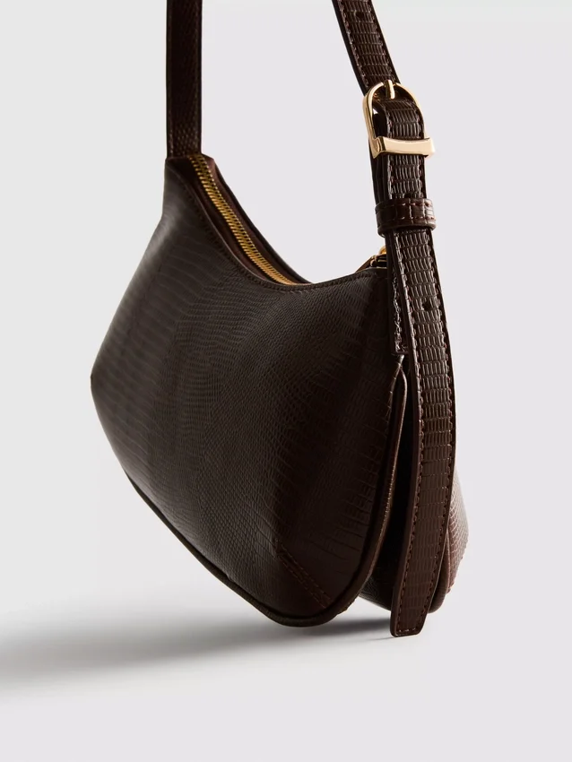 Bolso de hombro con doble fuelle